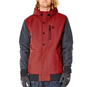 RIP CURL SNOW 2022 TRACTION SNOW JACKET MAROON