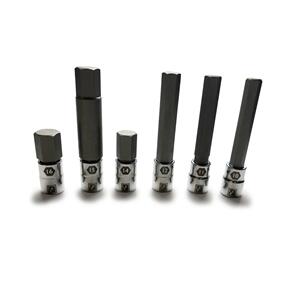 PEDROS LARGE SIZES HEX BIT SET 6 PIECE