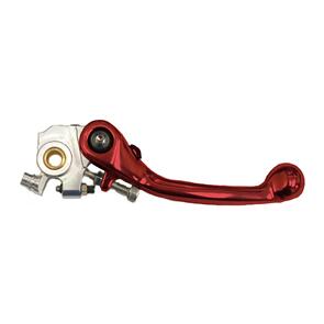 WHITES FOLDING BRAKE LEVER CR/CRF ASSTD YRS RED LBF006R