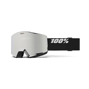 100% NORG GOGGLE BLACK - HIPER GREY-BLUE W/ SILVER MIRROR