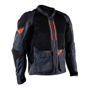 LEATT MOTO JACKET ADV FLOWTOUR 4.5 SHORT IRON GREY