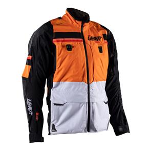 LEATT MOTO JACKET ADV RALLY 7.5 HYDRADRY ORANGE/GRY