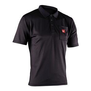 LEATT POLO SHIRT TEAM SHORT BLACK