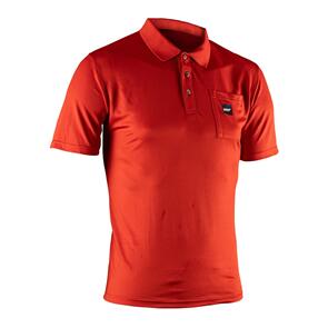 LEATT POLO SHIRT TEAM SHORT CHILI RED