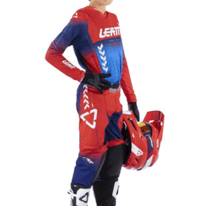 LEATT MOTO 2026 JERSEY AND PANTS MOTO 4.5 JR ROYAL BLUE/RED V26