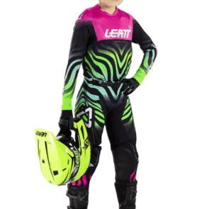 LEATT MOTO 2026 JERSEY AND PANTS MOTO 4.5 JR TIGER PINK V26