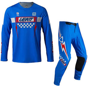 LEATT MOTO 2027 4.5 LITE JERSEY AND PANTS SPEED BLUE