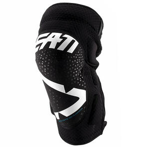 LEATT MTB KNEE GUARD 3DF 5.0 ZIP WHITE/BLACK