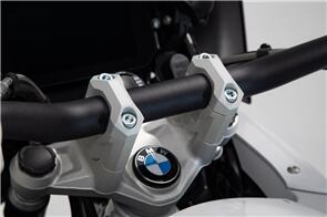 SW MOTECH HANDLEBAR RISER SW MOTECH RAISE 40MM OPTIMISE THE SITTING POSITION ALUMINUM ALLOY SILVER BMW R1200GS