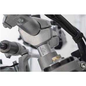 SW MOTECH LEH.22.039.10100/S HANDLEBAR BAR RISER 28MM HANDLEBARS SILVER DUCATI DESERT X 22-ON