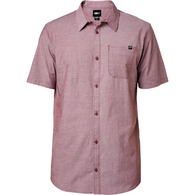 FOX DRIPS SS WOVEN [BURGUNDY]
