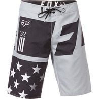 FOX RED WHITE AND TRUE BOARDSHORT [BLACK]