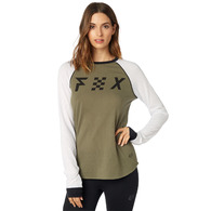 FOX WOMENS SALT FLATS LS TOP [FATIGUE GREEN]