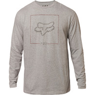 FOX CHAPPED LS TEE [LIGHT HEATHER GREY]