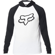 FOX SUBZCRIBE HOODED LS KNIT TOP [BLACK/WHITE]