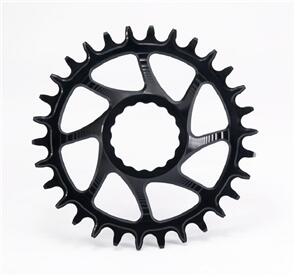 ABSOLUTE BLACK ROUND PREMIUM RACE FACE CINCH DM BOOST (148) NW CHAINRING - 3MM OFFSET BLACK