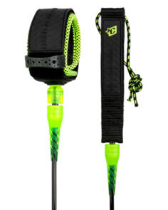 CREATURES OF LEISURE GROM LITE 5 LEASH BLK/LIME 5FT