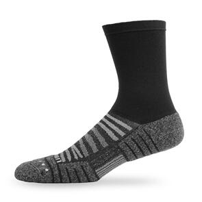 LIGHTFEET PERFORMANCE SOCK HALF CREW BLACK