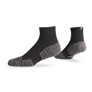 LIGHTFEET PERFORMANCE MINI CREW QUARTER SOCK BLACK