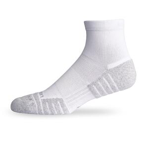 LIGHTFEET PERFORMANCE MINI CREW QUARTER SOCK WHITE