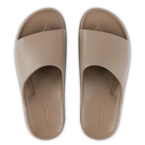 LIGHTFEET ARCH SUPPORT SINGLE STRAP SLIDE LATTE