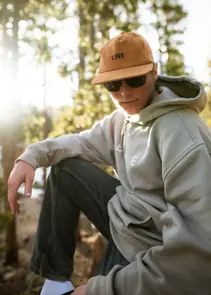 LINE CORDUROY HAT - TAN