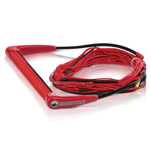 LIQUID FORCE COMP ROPE AND HANDLE PACKAGE W/DYNEEMA 65FT RED