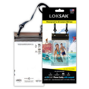 LOKSAK WATERPROOF PHONE CASE 9X7 WITH LANYARD