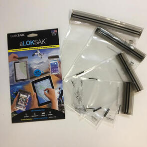 LOKSAK WATERPROOF PHONE CASES 4 PACK (3.7X7 ; 4X7 ; 6X9 ; 8X11)