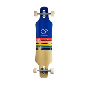 OCEAN PACIFIC SUNSET DROP THROUGH LONGBOARD NAVY/OFF WHITE 39"" 9.5""