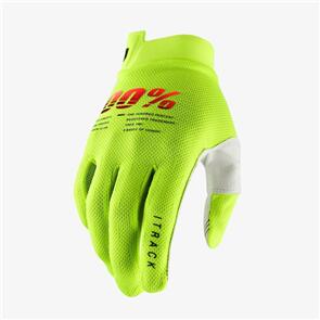 100% 2 ITRACK GLOVES FLUO YELLOW 