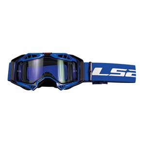 LS2 AURA GOGGLE BLUE WITH CLEAR LENS