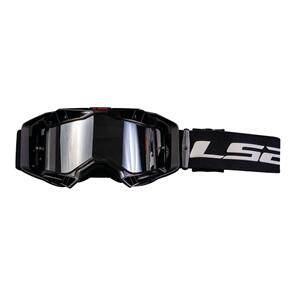 LS2 AURA PRO GOGGLE BLK WITH IRIDIUM LENS