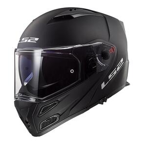 LS2 HELMET FF324 METRO EVO MATBLK FLIP FRNT