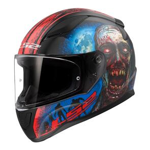 LS2 FF353 RAPID II ZOMBIE BLK/RED