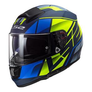 LS2 HELMET FF397 VECTOR EVO KRIPTON MATBLU/HVYEL