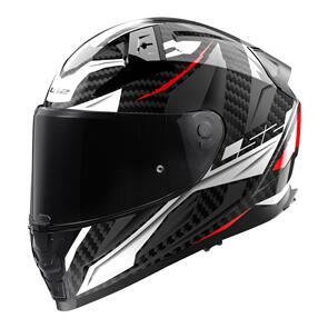 LS2 FF811 VECTOR II CARBON SAVAGE WH/RED/GRY