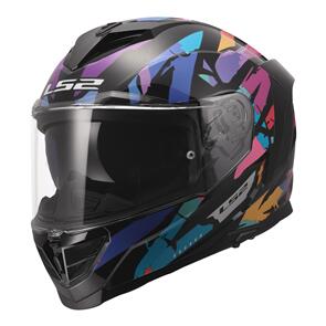 LS2 FF818 STORM III KAOS BLACK PURPLE BLUE