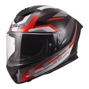 LS2 FF820 RAPID III HYPER BLACK RED
