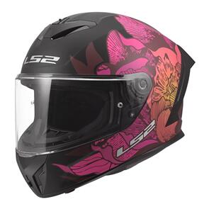 LS2 FF820 RAPID III POPPIES I BLACK PINK