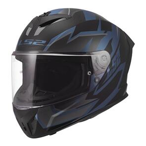 LS2 FF820 RAPID III XTREM BLACK BLUE PETROL