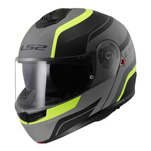 LS2 FF908 STROBE II FLIP FRONT MONZA MATBLK/HVYEL