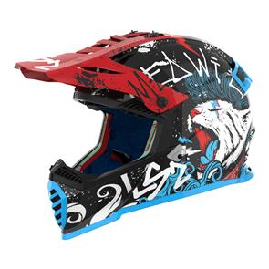 LS2 YOUTH MX437J FAST EVO II MINI  STARMAW BLK/RED/BLU/WHT