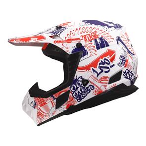 LS2 HELMETS LS2 MX706J COZ FANTASY MATWH/RED.BLU 