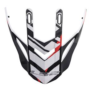 LS2 MX436 PIONEER PEAK XTREME MAT BLK/WHT/RED