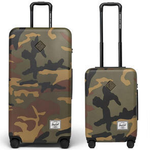 HERSCHEL SUPPLY CO HERITAGE HARDSHELL LUGGAGE SET WOODLAND