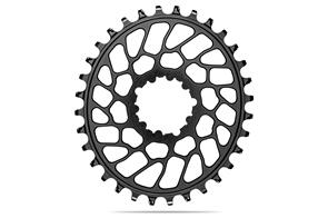 ABSOLUTE BLACK OVAL PREMIUM SRAM DM SUPER BOOST NW CHAINRING - 0 OFFSET BLACK