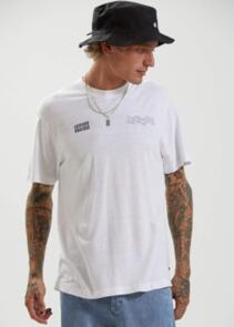 AFENDS MAX RELAX - HEMP RETRO FIT TEE - WHITE