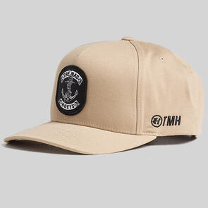 THE MAD HUEYS SKULL ANCHOR | TWILL SNAPBACK TAN