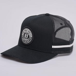 MAD HUEYS SCOOTIN SHOEY TWILL TRUCKER BLACK